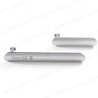 фото Набор заглушек (USB+MicroSD) Sony D6633 (Z3 Dual) Белый магазина Альфатехник являющийся официальным дистрибьютором в России 