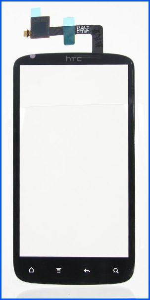 фото Сенсорный экран (тачскрин) для телефона HTC Sensation/G14/Sensation XE/G18 Черный/красные кнопки магазина Альфатехник являющийся официальным дистрибьютором в России 