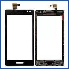 фото Сенсорный экран (тачскрин) для телефона LG P765 (Optimus L9) в сборе Черный магазина Альфатехник являющийся официальным дистрибьютором в России