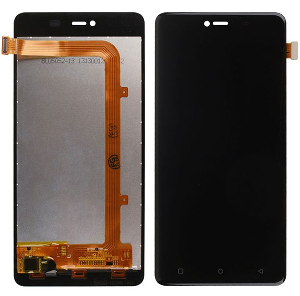 фото Дисплей Highscreen Power Rage Evo в сборе с тачскрином Черный магазина Альфатехник являющийся официальным дистрибьютором в России