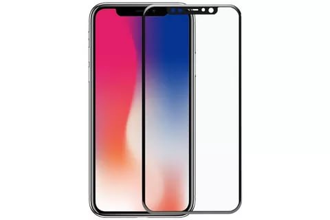 фото Стекло iPhone X Черное магазина Альфатехник являющийся официальным дистрибьютором в России