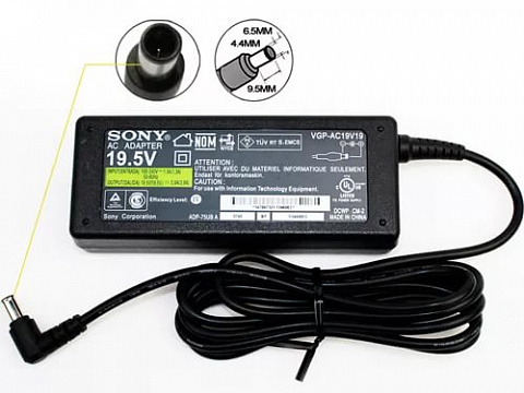 фото Блок питания к ноутбуку Sony 19.5V 3.9A DC: 6.5 x4.4/ от магазина Альфа.ру
